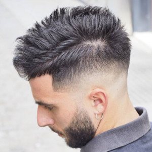 Mid Skin Fade with Textured Spiky Hair