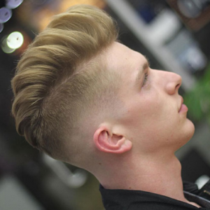 Pompadour with High Taper Fade
