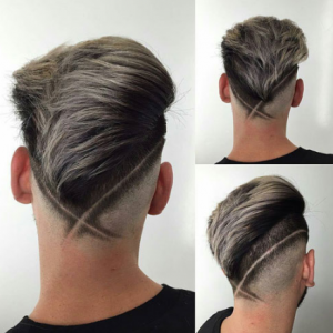 V Fade Haircut with Hair Design