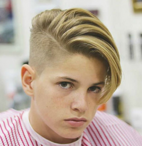 Undercut with Thick Comb Over