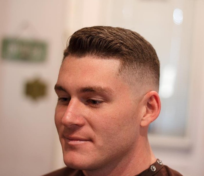 High Top with Separated Sides-20+ Best Army Haircuts For Men In 2023