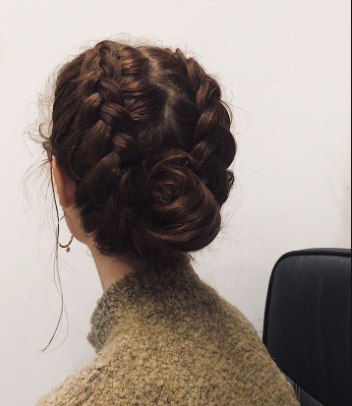 Double Dutch Braid Bun