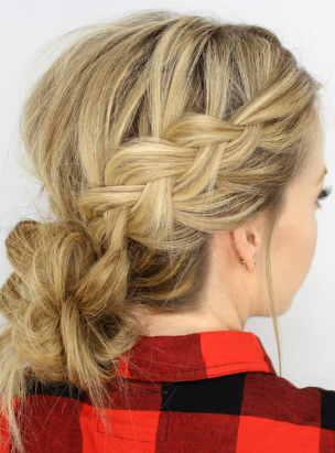 Double Dutch Braid Bun