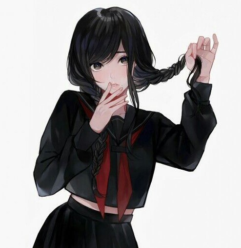 55+ Best Black Hair Anime Girl - The Hair Stylish